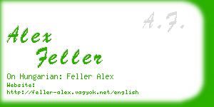 alex feller business card